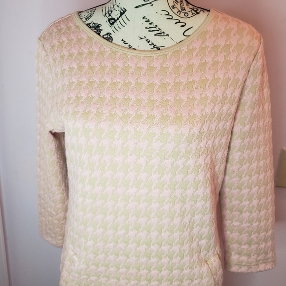 Tyler Boe Pink Houndstooth Dress - Picture 6 of 6